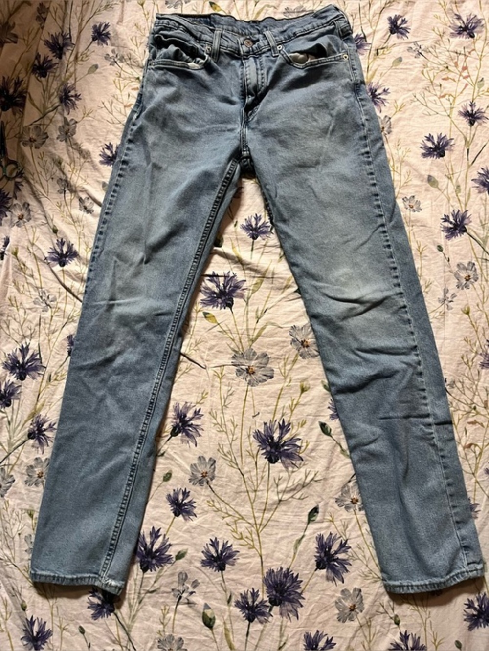 Levi's 511 Slim Fit Jeans Mens Size 32x34 Light Wash W32 L34 Like New